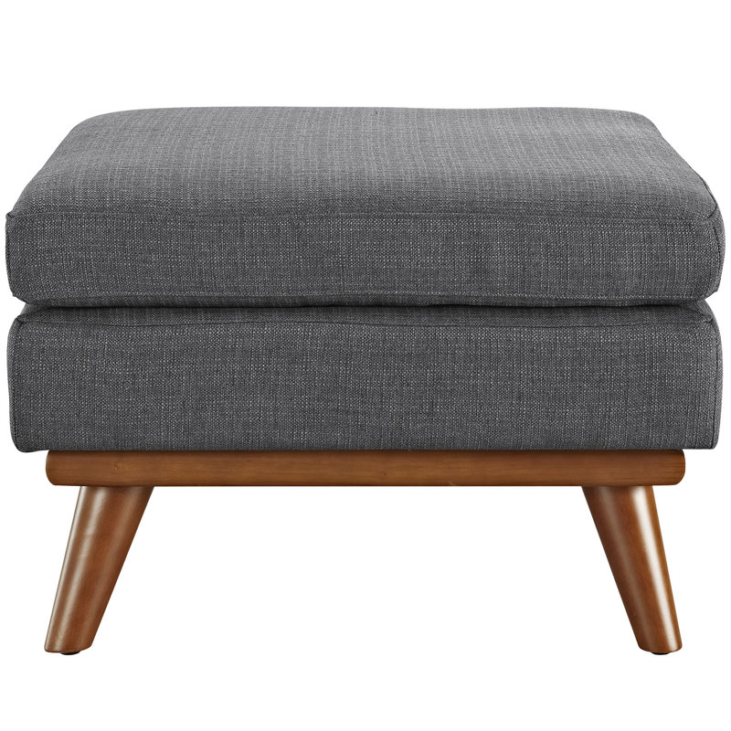 Modway Engage Upholstered Fabric Ottoman, Gray