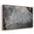 Toile avec cadre flottant or