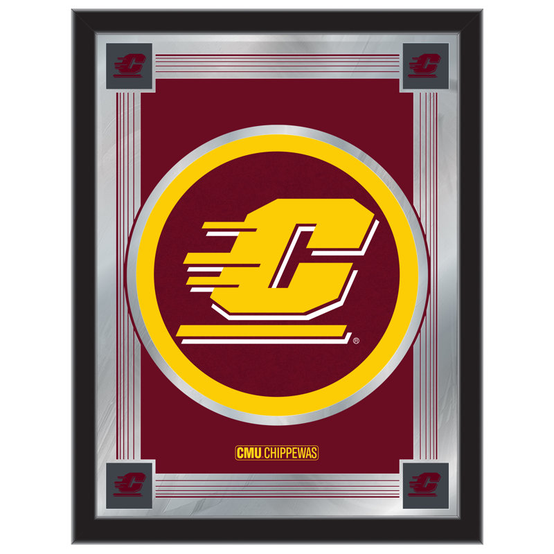 NCAA Logo Mirror, impression encadrée, Central Michigan