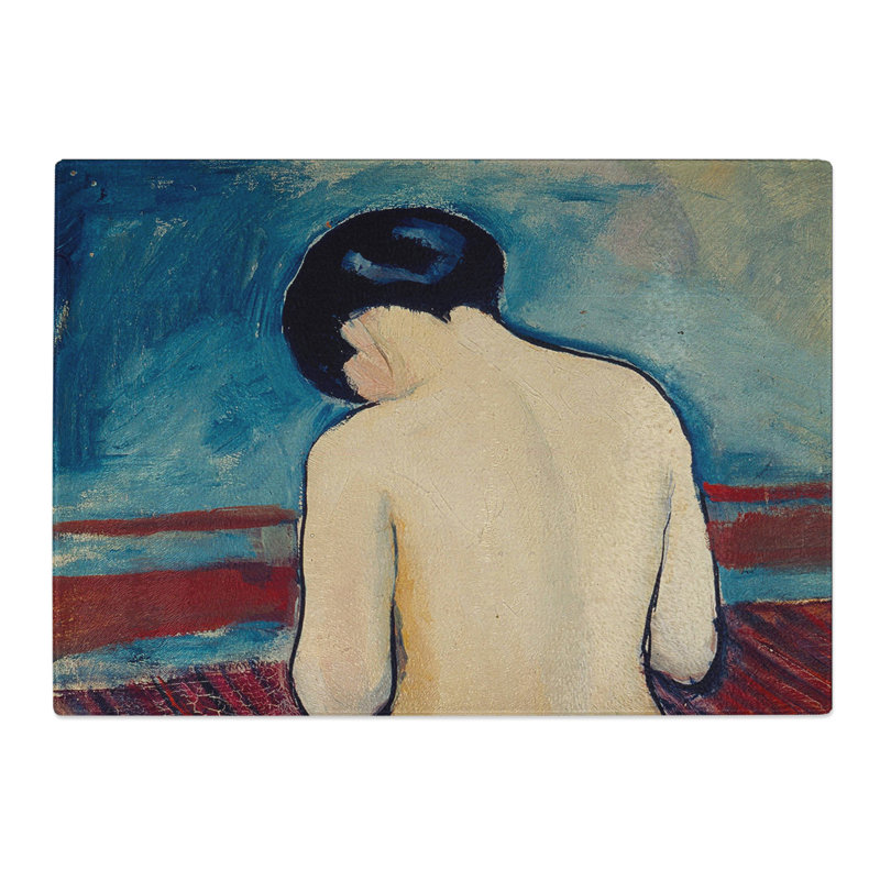Sitting Nude by August Macke Chopping Board, 0.4cm H x 20cm W x 28.5cm L