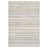 Goulart Textural Geometric Striped Beige/ Multi Area Rug-1631539410