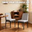 Chaise en bois d'hévéa classique avec coussin en cuir - assise robuste et confortable