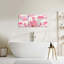 Princess Castle Kids Canvas Wall Art Living Room Bedroom Pink Castle Picture Wall Decor Fairy Tales Bathroom Wall Art Home Decor Wall Painting Room Decor 12" X 16" 3 Piece