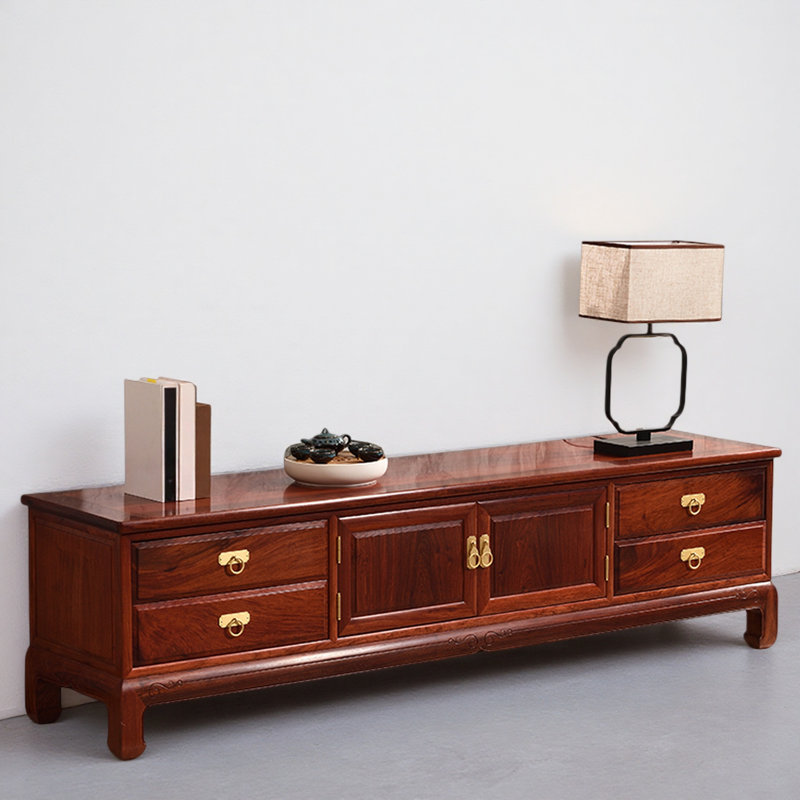 Meuble télé Creative Brown, H 19,69 po x L 86,61 po x l 17,72 po