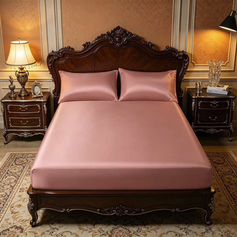 Drap-housse pour lit double 79,92x77,95 po, Pink