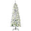 Sapin de Noël artificiel enneigé 6 pi avec des branches réalistes, 250 lumières DEL et 462 pointes