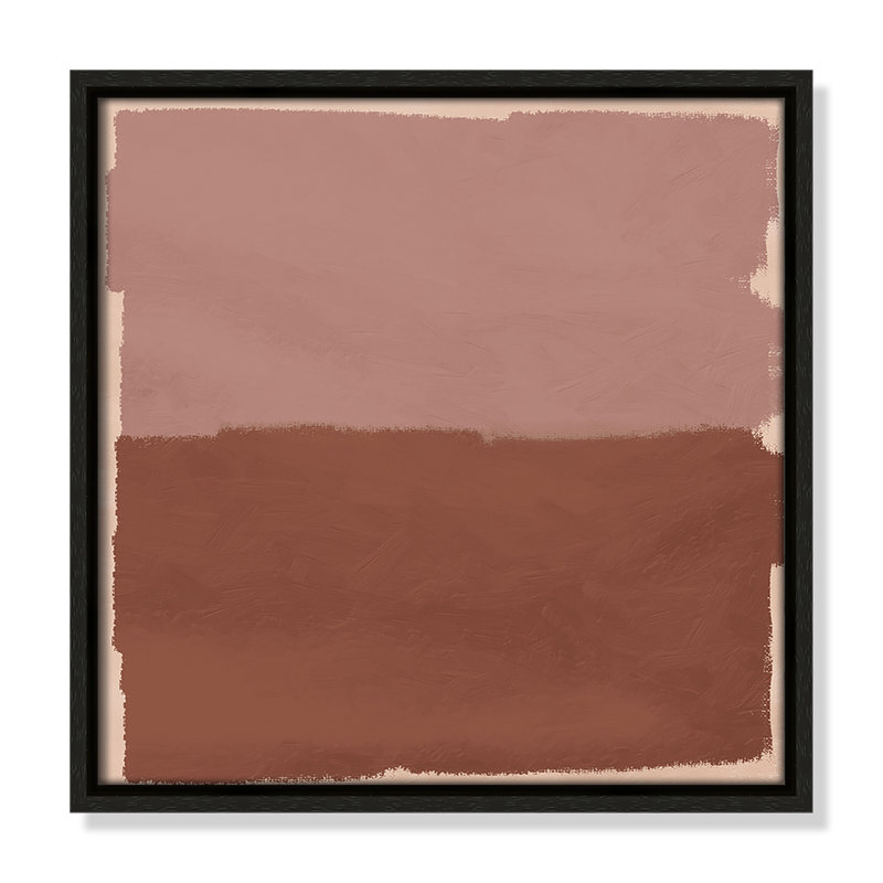 «Hollow Delight», reproduction carrée par Marcus Prime, Espresso, H 13,5 po x l 13,5 po