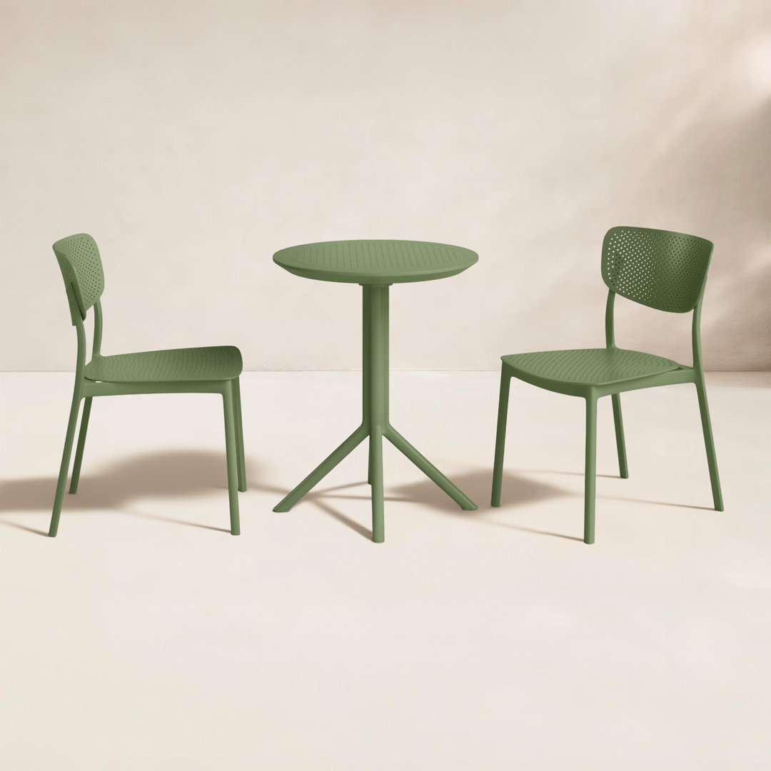 Farrah 2 - Person Patio Dining Set with Round Table AllModern 