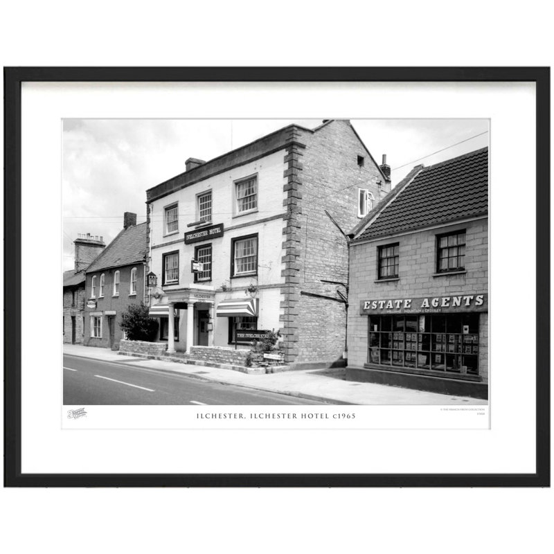 Ilchester, Ilchester Hotel C1965 - Single Picture Frame Print, 40cm H x 50cm W x 2.3cm D