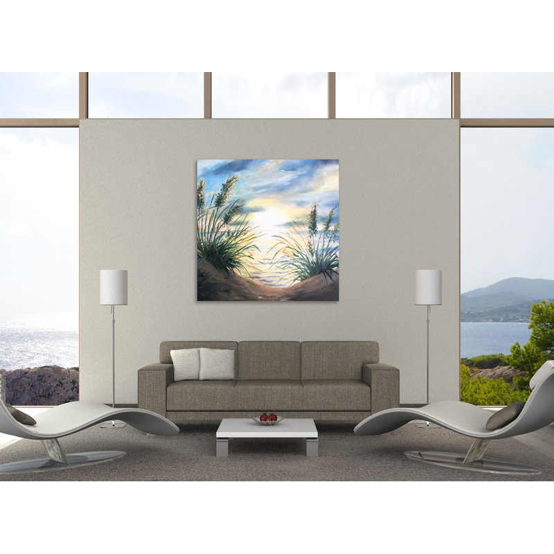 Coastal Sunrise II - impression sur toile tendue, H 18 po x l 18 po x P 1,5 po