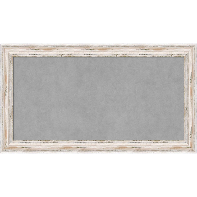 Tableau magnétique mural Gemini, H 15 po x l 27 po, Blanc délavé étroit Alexandria