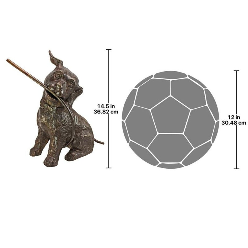 Raining Dogs Cast Garden Statue
