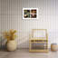 Cadre photo Pallaton en bois blanc montrant des photos 8 x 10 et 5 x 7