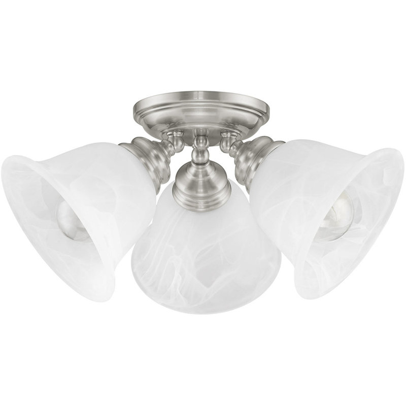 Chelwood Flush Mount, Brushed Nickel