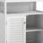 Freestanding Bathroom Cabinet, Floor Storage Cabinet, Bathroom Storage Cabinet White With Removable Shelf Shutter Doors
