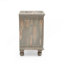 Table de chevet en bois gris antique