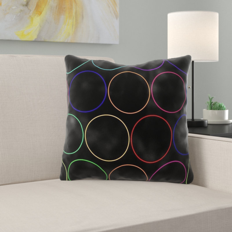 Dinkins Circle Square Pillow Cover & Insert, Indoor