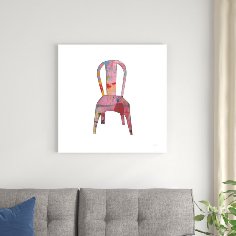 Mod Chairs I par Courtney Prahl - impression sur toile tendue, H 30 po x l 30 po