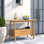 Armenta 48" W Rectangular Eucalyptus Patio Buffet Table