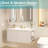 Gold Bathroom Faucets 8" Waterfall 2 Handle Bathroom Sink Faucet With Metal Pop-Up Drain