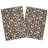 Fabdivine 18X18 Inch Floral Block Print Napkin Handcrafted for Beautiful Tables Napkin Set of 6- Mahalaxmi Brown