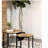 Natural and Black 2-Piece Nesting Table