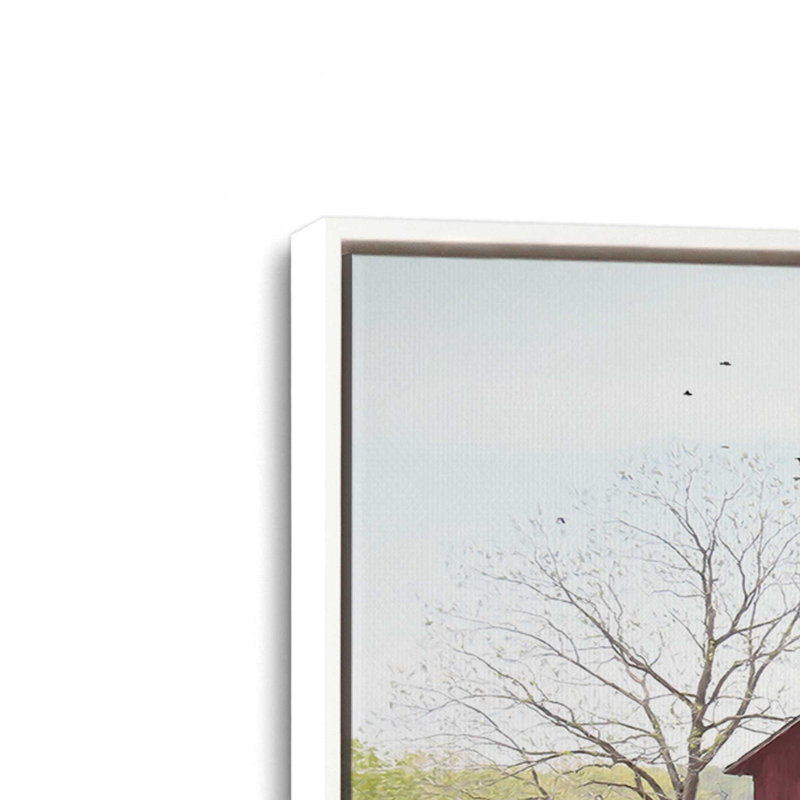 «Heartland Homage» par Lori Deiter, reproduction d'art, Toile avec cadre, L 32 po x H 24 po, Blanc