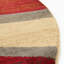 Tapis contemporain Samiyah de couleur beige tourbillonnant-658144131