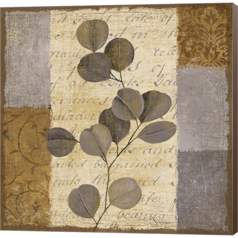 «Parchment II» par Yuna, reproduction sur toile tendue, H 24 po x l 24 po x P 1,5 po