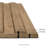 Serata Vibra 6 in. x 16 in. Matte Porcelain Fluted Wood Look Wall Tile-108778304