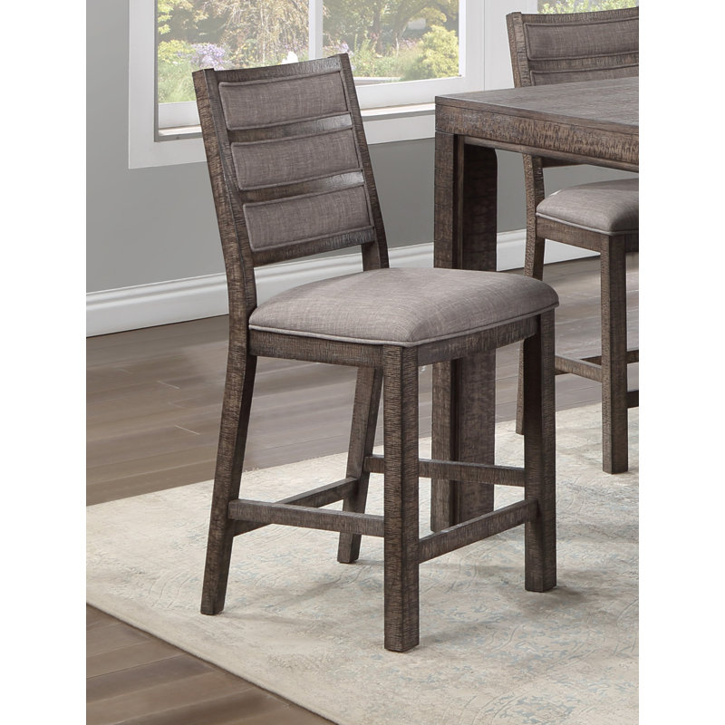 Delver High Back Counter Stool, Gray