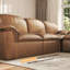 Canapé modulaire en forme de L 110,3 po en similicuir modulaire avec repose-pieds mobile, canapé-lit comprimé sans assemblage pour le salon-1356627849