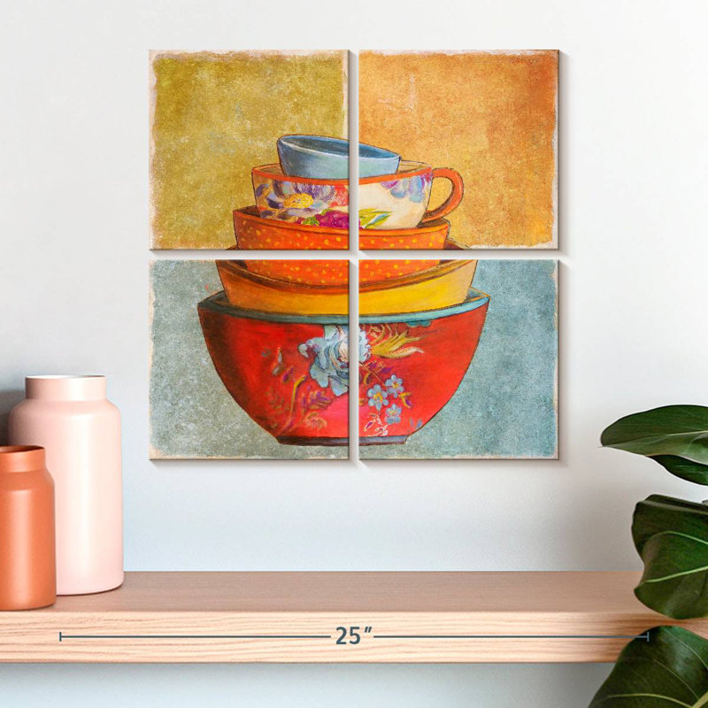 Senne Collage Bowls I, 18" H x 18" W