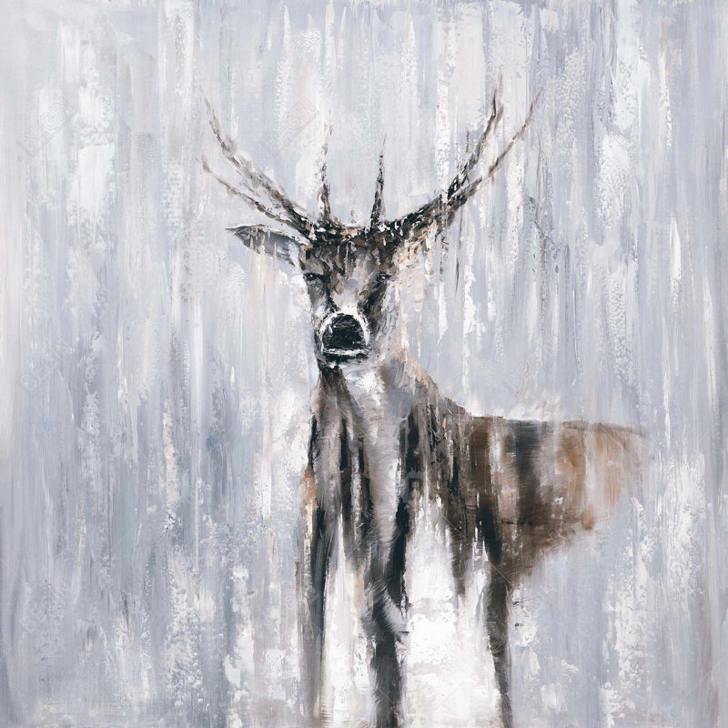 " Winter Abstract Deer "