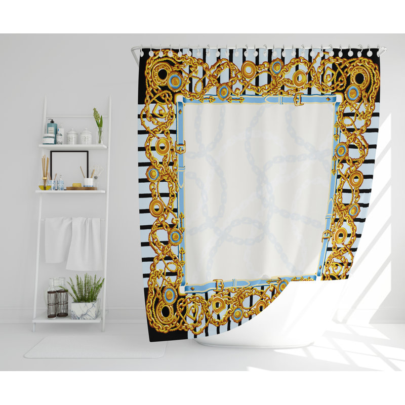 Joetta Polyester Shower Curtain Set, 168cm H x 168cm W