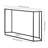 121.9cm Glass Top Console Table-59555919
