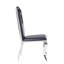 Chaise d’appoint rembourrée en noir Aikens