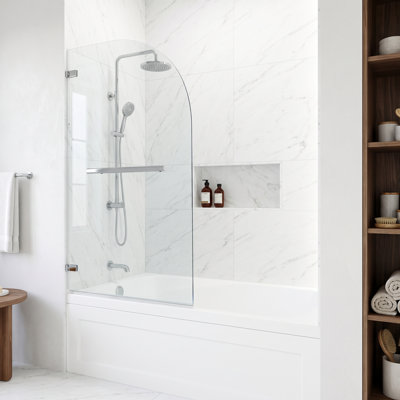 Orion Frameless Hinged Tub Door