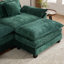 Fauteuil chenille en tissu, coussin d'assise rembourré à double couche-1130501548