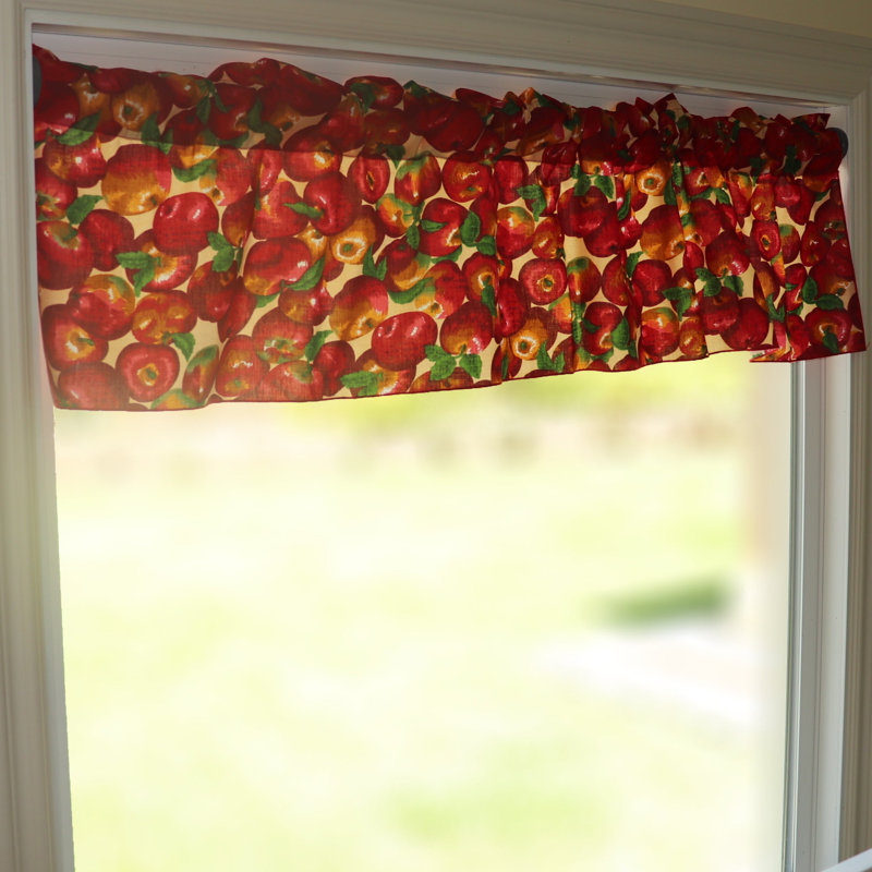 Cantonnière sur mesure en mélange de coton floral Karaline, L 58 po x L 32 po