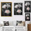 Décoration murale œillets parfumés monochrome noir et blanc II - Œillets-954635211-954635212