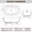 57" Beige Frestanding Solid Surface Soaking Bathtub