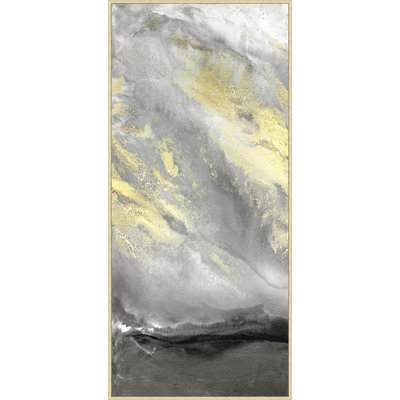 «Waves of Promise 1» par Lillian August - peinture sur toile à cadre flottant