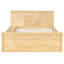 Lit plateforme double en bois massif avec lit gigogne escamotable et armoire de rangement, naturel-1717221127-1717221124