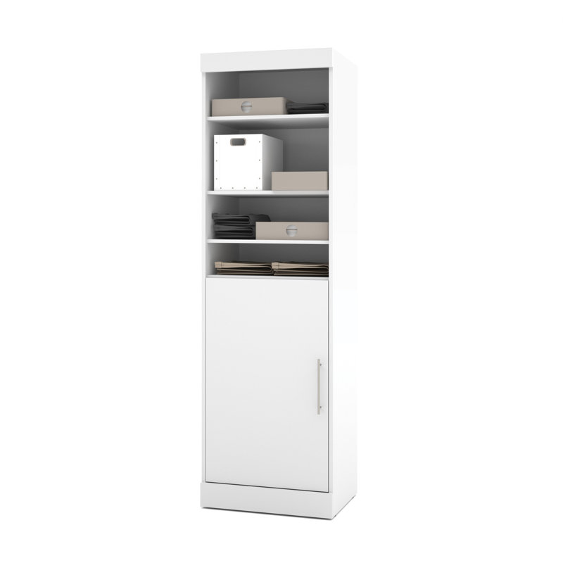 Tour pour garde-robe l 25 po Tymiesha, Blanc