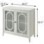 Console blanche avec 2 portes