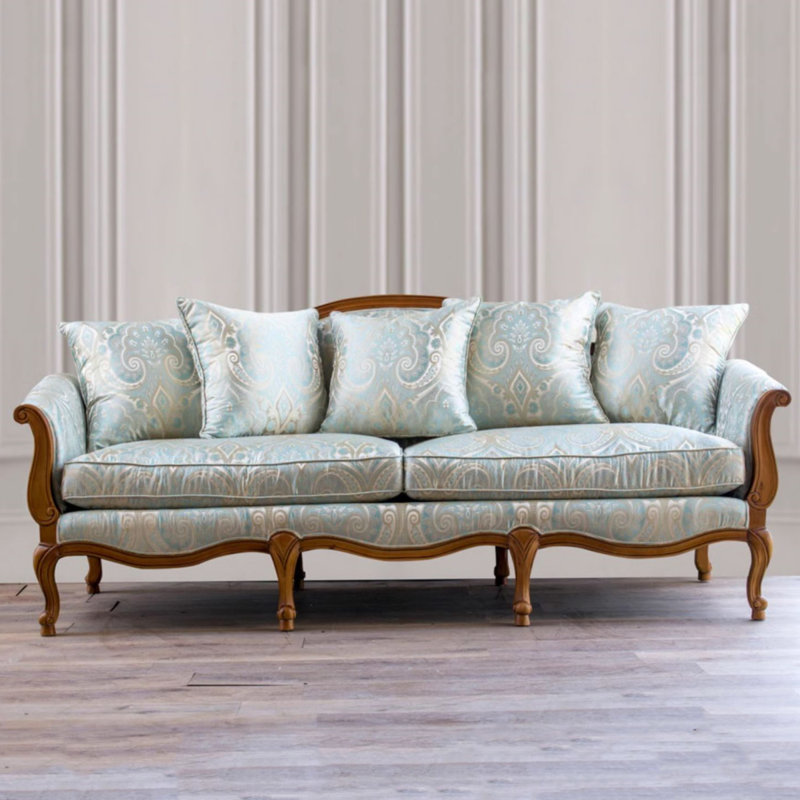 Simple Casual Solid Wood Sofa