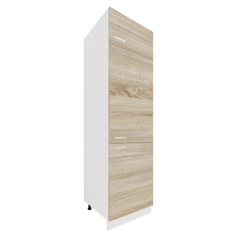 Amareli 207cm Kitchen Pantry, Natural Brown
