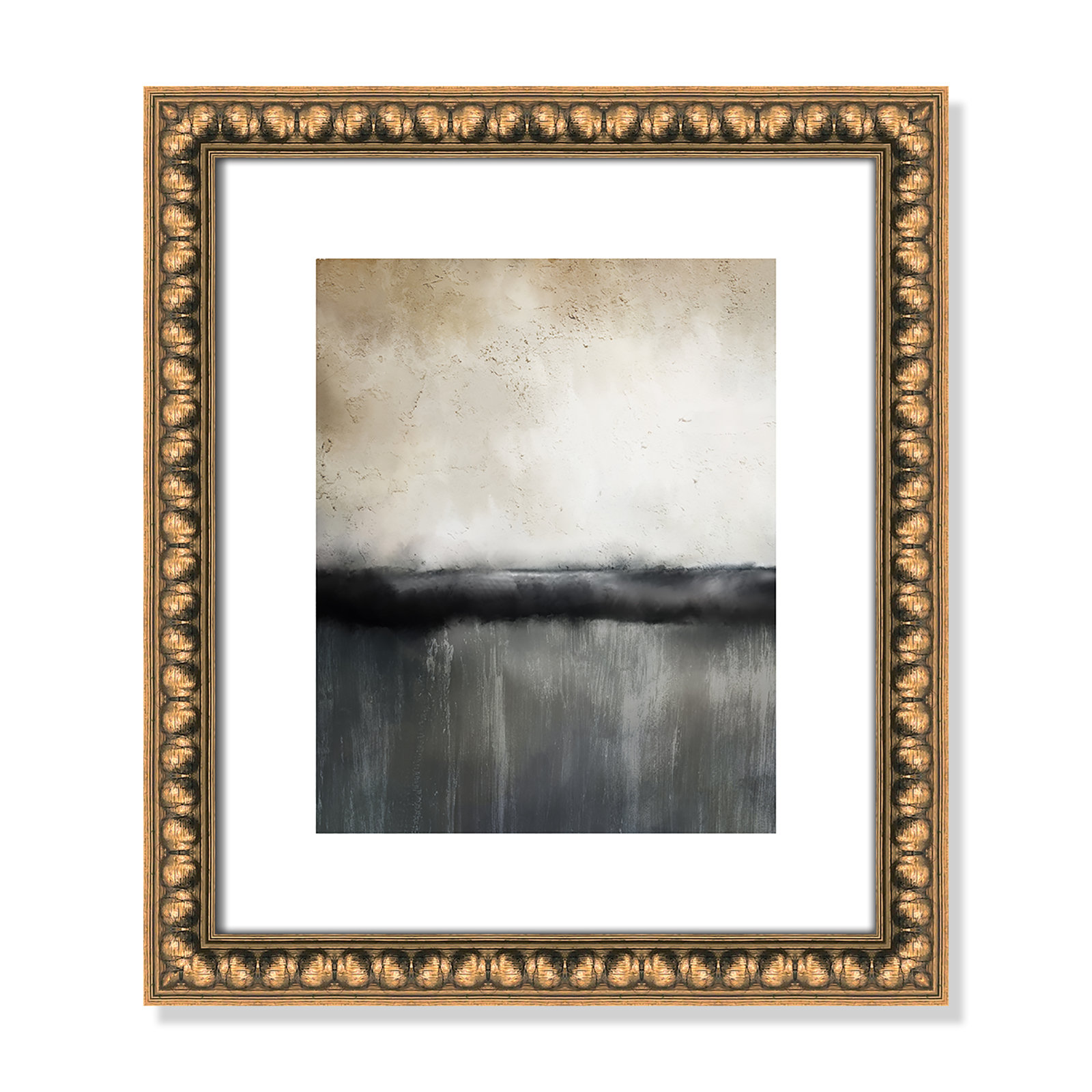 Sunset by Kimberly Allen Print, Picture Framed Paper, 15" H x 13" W, Gold Bead