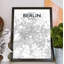 « berlin city map », reproduction d’impression sur affiche en tons-31736271